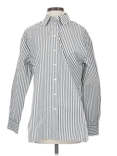 Pre-owned Everlane Long Sleeve Button Down Shirt In White