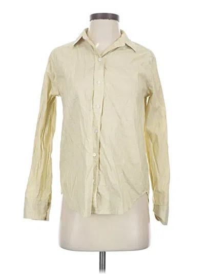 Pre-owned Everlane Long Sleeve Button Down Shirt In White