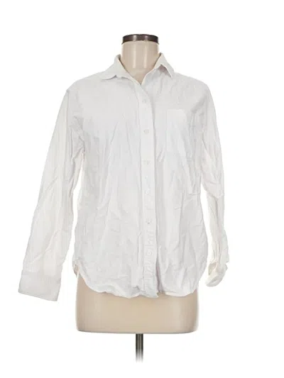 Pre-owned Everlane Long Sleeve Button Down Shirt In White