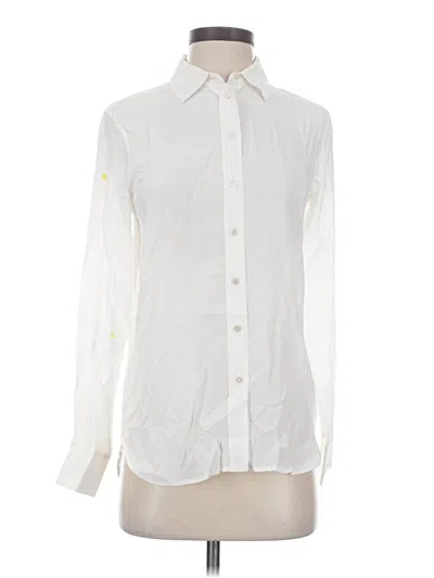 Pre-owned Everlane Long Sleeve Button Down Shirt In White