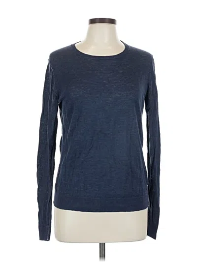 Pre-owned Everlane Long Sleeve T-shirt In Blue