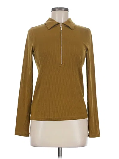 Pre-owned Everlane Long Sleeve Top Brown Turtleneck Tops