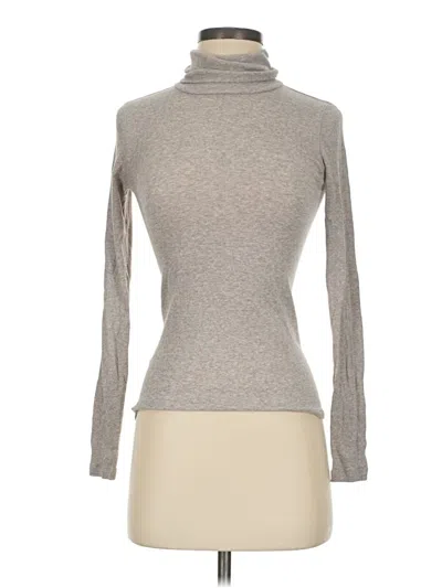 Pre-owned Everlane Long Sleeve Top Gray Turtleneck Tops