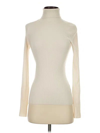 Pre-owned Everlane Long Sleeve Top Ivory Turtleneck Tops