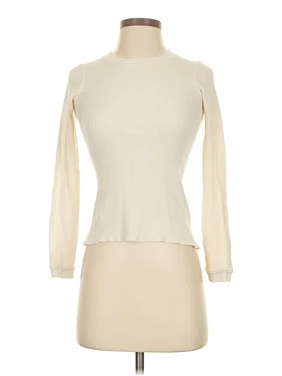 Pre-owned Everlane Long Sleeve Top Ivory Turtleneck Tops