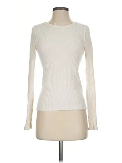 Pre-owned Everlane Long Sleeve Top Ivory Turtleneck Tops