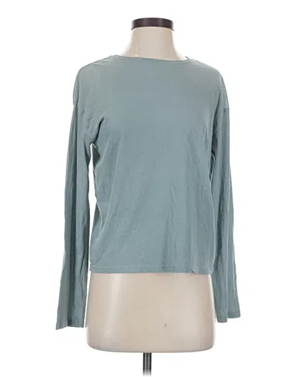 Pre-owned Everlane Long Sleeve T-shirt In Blue