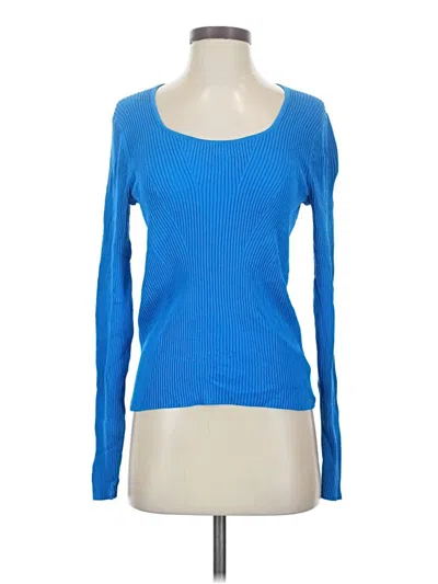 Pre-owned Everlane Long Sleeve T-shirt In Blue