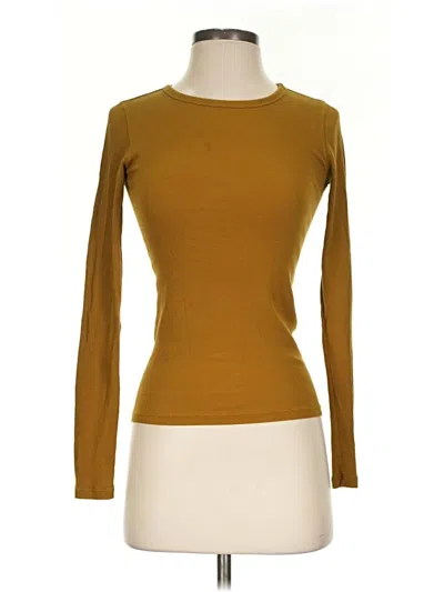 Pre-owned Everlane Long Sleeve T-shirt In Gold