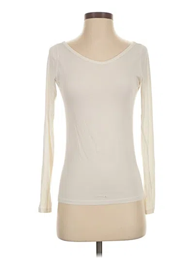 Pre-owned Everlane Long Sleeve T-shirt In Ivory