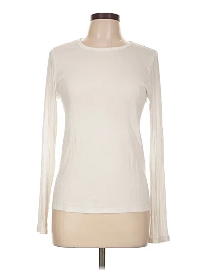 Pre-owned Everlane Long Sleeve T-shirt In Ivory