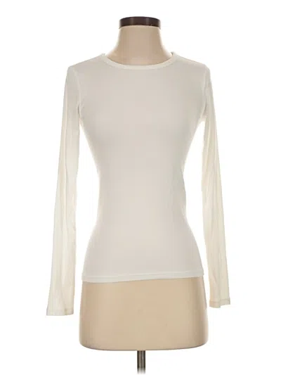 Pre-owned Everlane Long Sleeve T-shirt In Ivory
