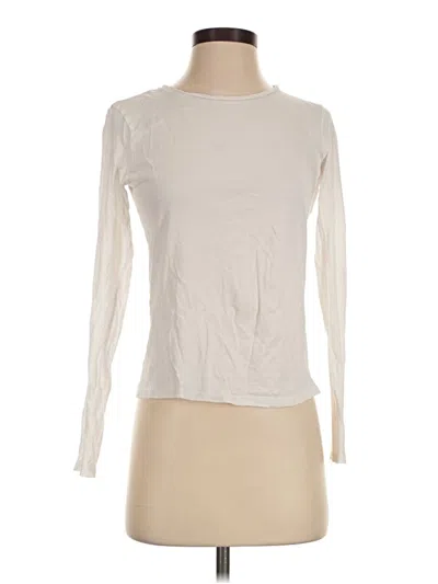Pre-owned Everlane Long Sleeve T-shirt In Ivory