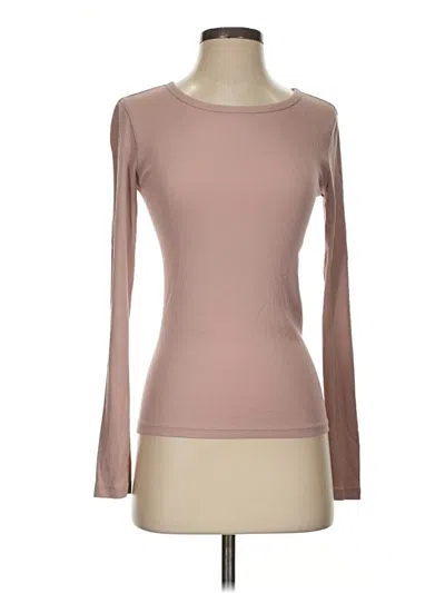 Pre-owned Everlane Long Sleeve T-shirt In Tan