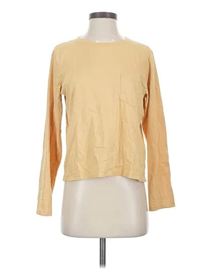 Pre-owned Everlane Long Sleeve T-shirt In Tan