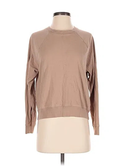 Pre-owned Everlane Long Sleeve T-shirt In Tan