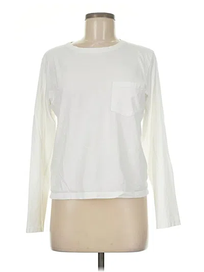 Pre-owned Everlane Long Sleeve T-shirt In White