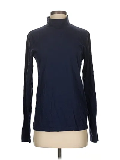 Pre-owned Everlane Long Sleeve Turtleneck In Blue