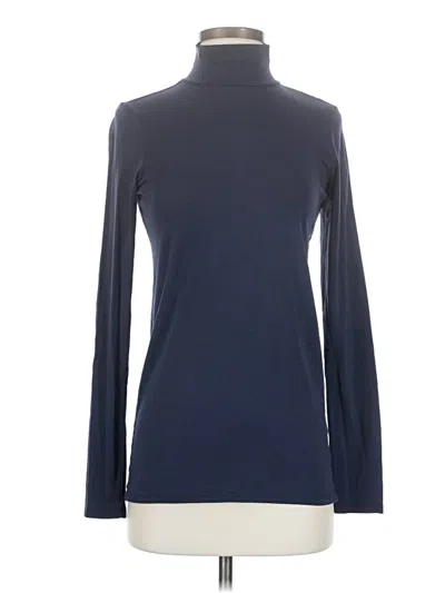 Pre-owned Everlane Long Sleeve Turtleneck In Blue