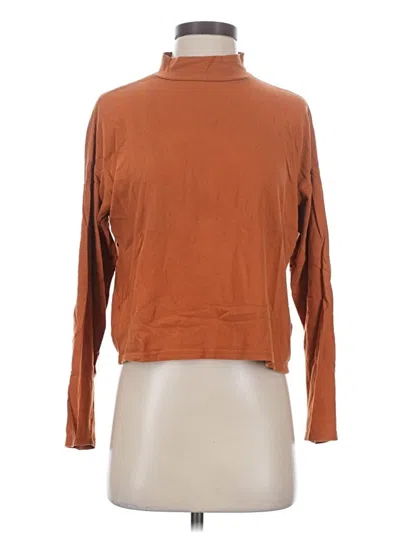 Pre-owned Everlane Long Sleeve Turtleneck In Brown