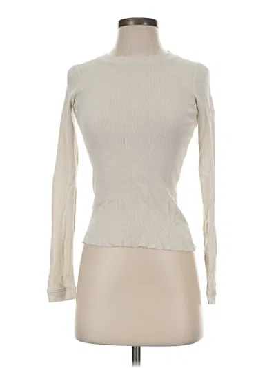 Pre-owned Everlane Long Sleeve Turtleneck In Ivory