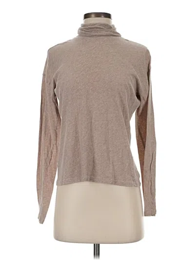 Pre-owned Everlane Long Sleeve Turtleneck In Tan