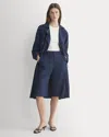 Everlane Long Tailored Short In Blue