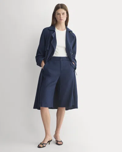 Everlane Long Tailored Short In Blue