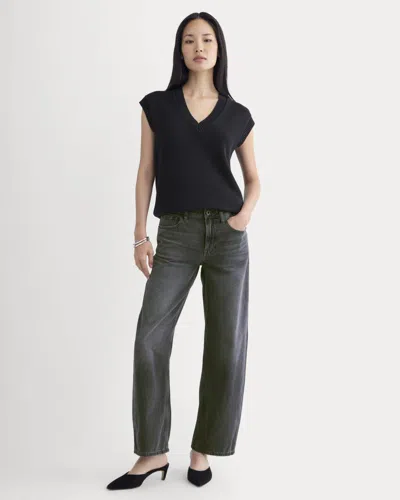 Everlane Loose Curve Jean In Carbon Midnight In Gray