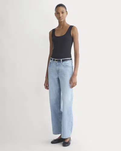 Everlane Loose Curve Jean In Light Indigo In Blue