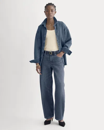 Everlane Loose Curve Jean In Tungsten Dark In Blue