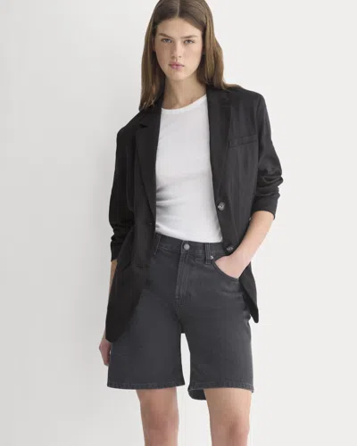 Everlane Loose Jean Short In Black