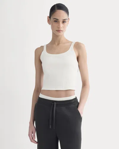Everlane Lounge Rib Tank Top In Bone In White