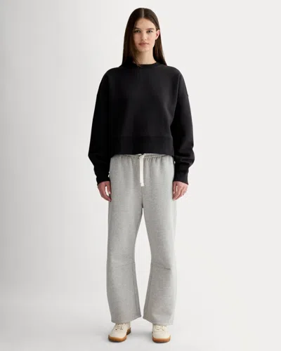 Everlane Luxe Fleece Barrel Sweatpant In Heathered Grey In Gray