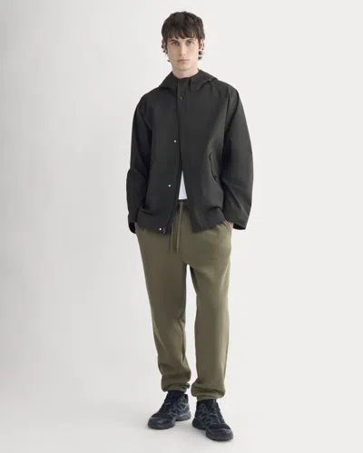 Everlane Luxe Fleece Jogger In Olive Night In Green
