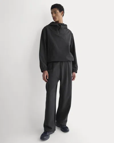 Everlane Luxe Fleece Pleated Sweatpant In Black