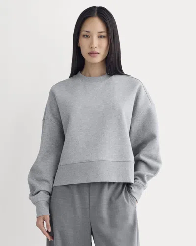 Everlane Luxe Fleece Sweatshirt In Vintage Heather Grey In Gray