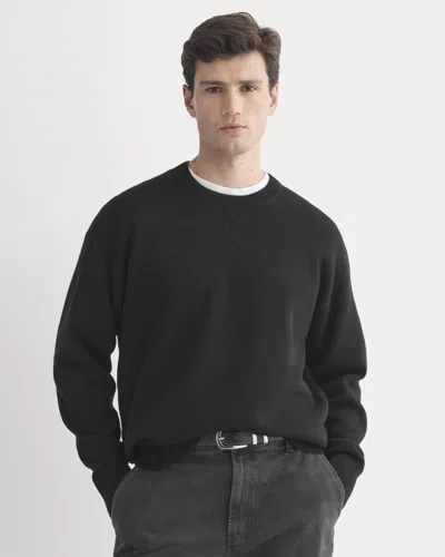 Everlane Luxe Merino Double-knit Sweater In Black