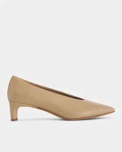 Everlane Made In Italy Almond-toe Pump In Affogato In Brown