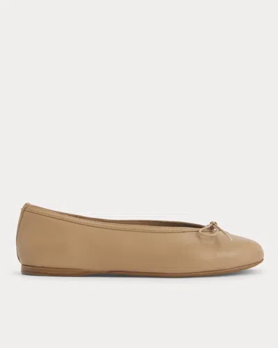 Everlane Made In Italy Ballet Flat In Affogato In Brown
