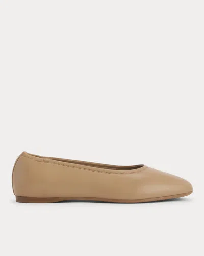 Everlane Made In Italy Flat In Affogato In Brown