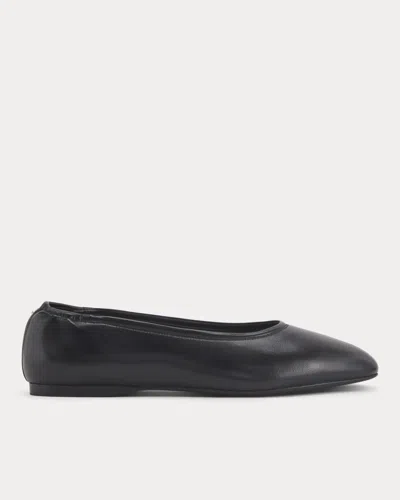 Everlane Made In Italy Flat In Black Leather