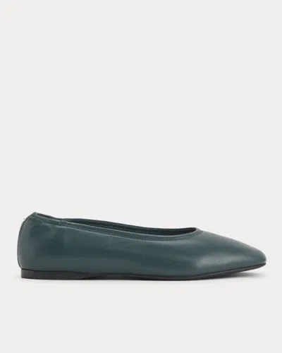 Everlane Made In Italy Flat In Juniper In Green