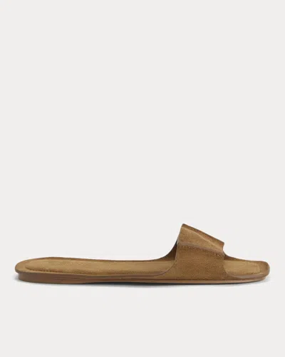 Everlane Made In Italy Opanka Band Sandal In Biscott Suede In Brown