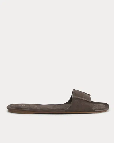 Everlane Made In Italy Opanka Band Sandal In Cacoa Suede In Brown