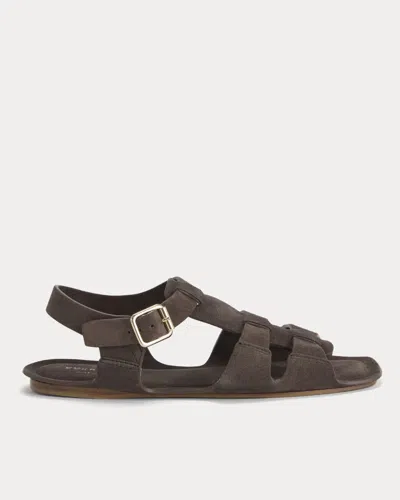 Everlane Made In Italy Opanka Sandal In Cacoa Suede In Brown
