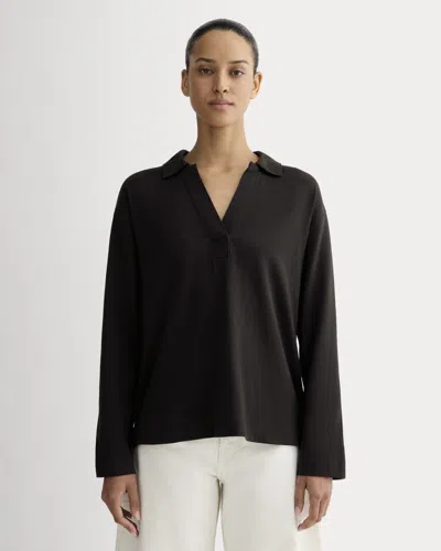 Everlane Mariner Rugby Top In Black