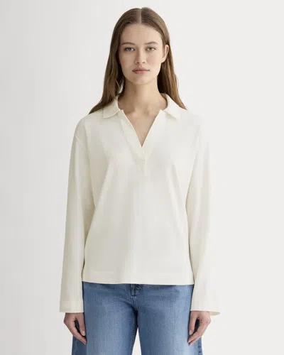 Everlane Mariner Rugby Top In Bone