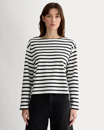 Everlane Mariner Tshirt In Bone/black In Multi