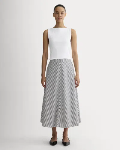 Everlane Midi Skirt In Gray